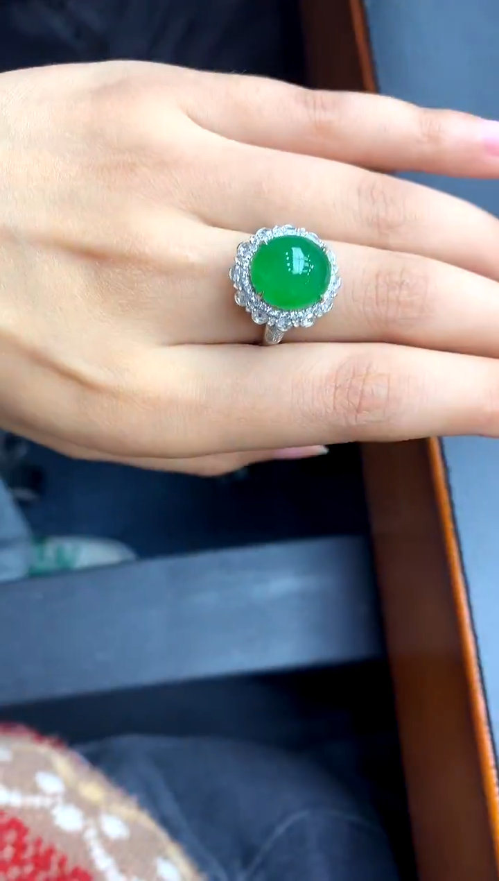 【闪购商品】翡翠戒指18K金镶嵌552-中国好珍宝