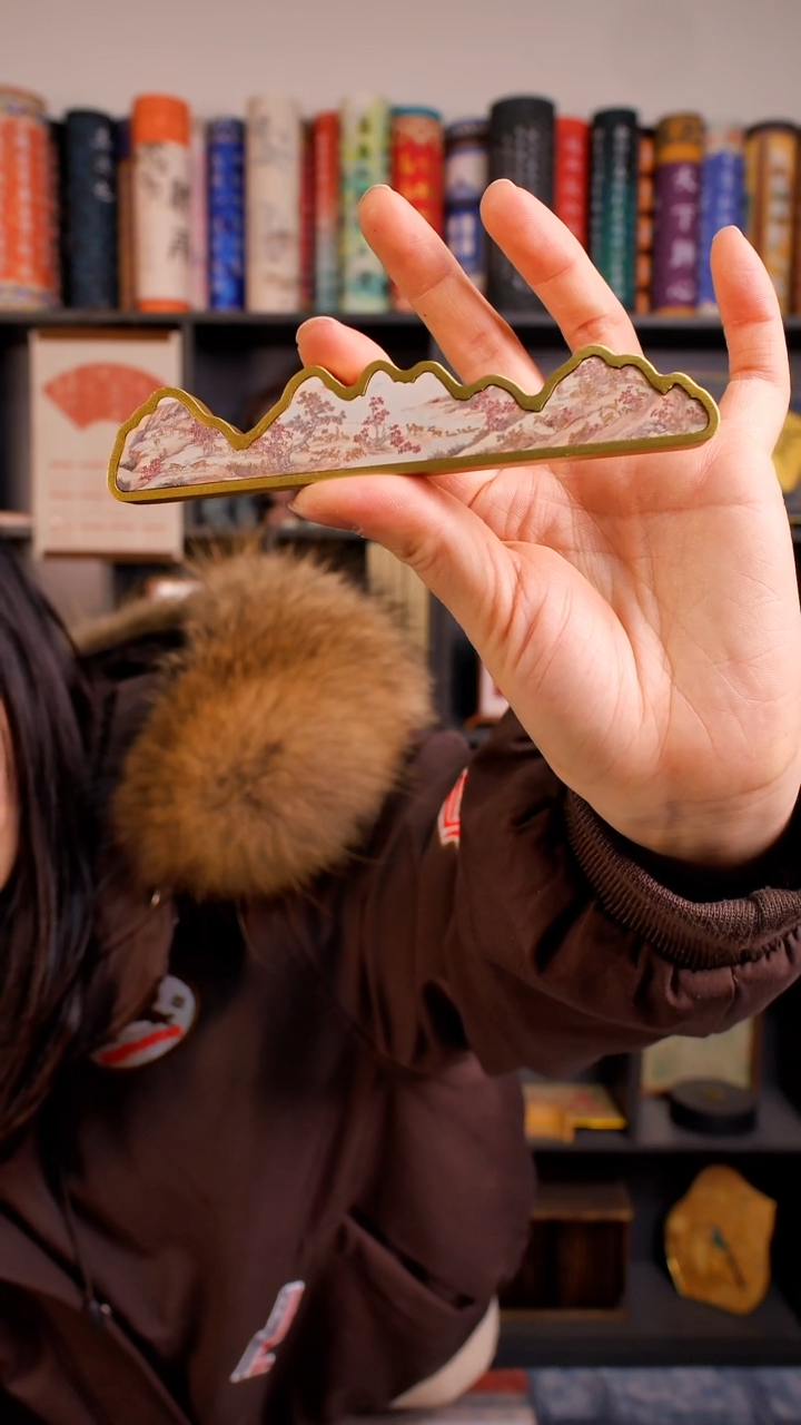 黄铜镇纸 百鹿图 一个