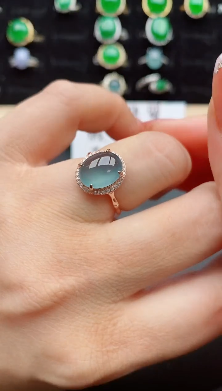 【闪购商品】翡翠戒指银S925镶嵌2122