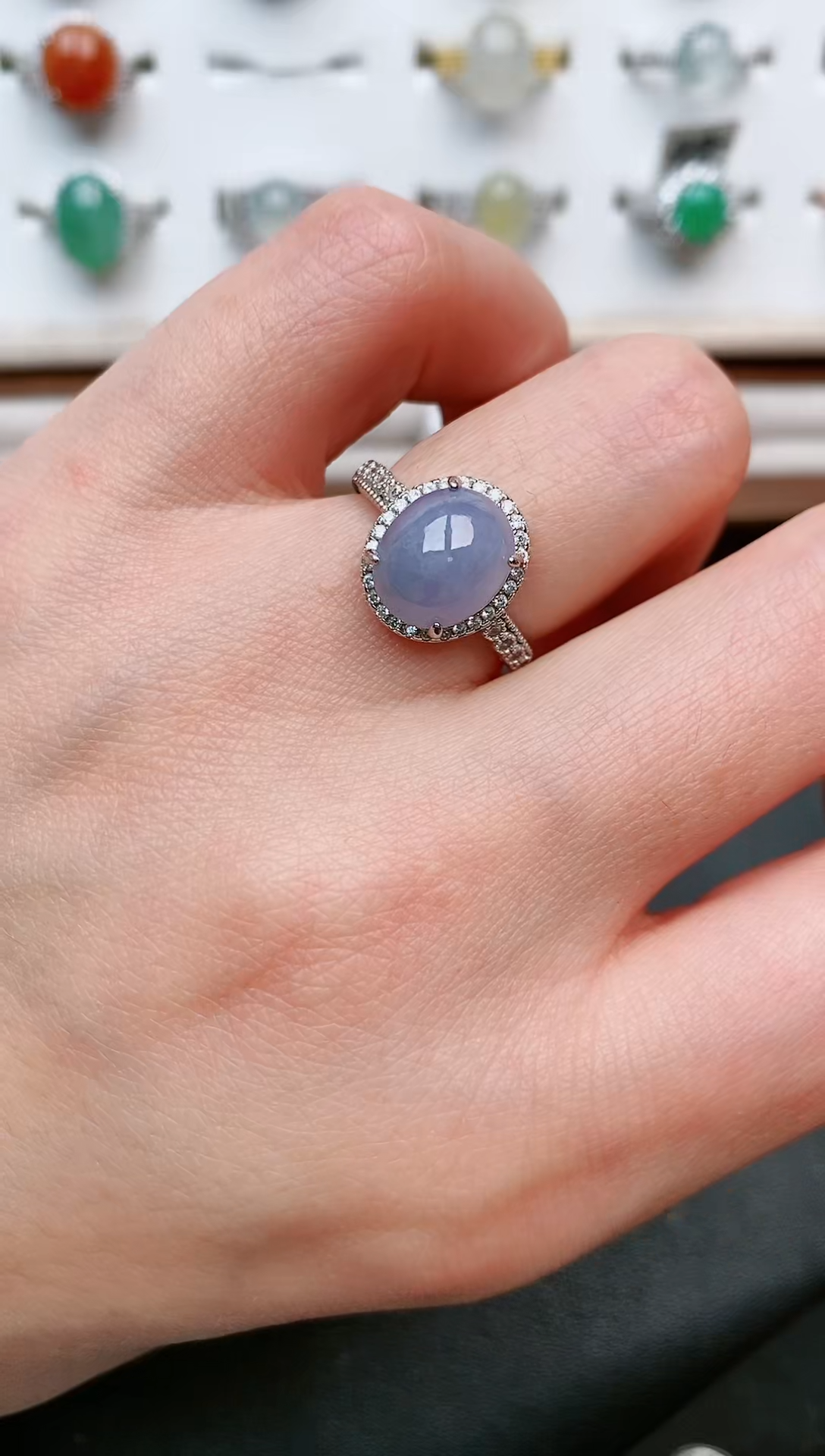 【闪购商品】翡翠戒指银S925镶嵌....