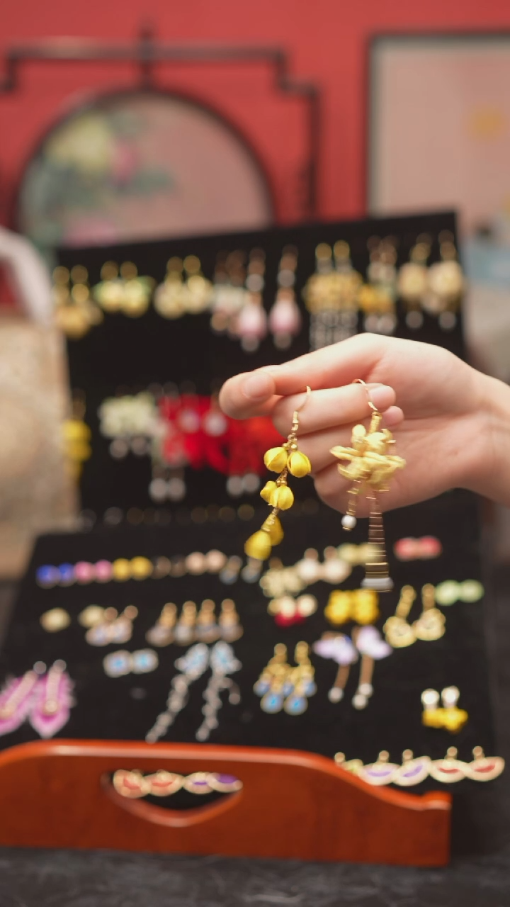 刺绣?****k非遗手工绒花饰品