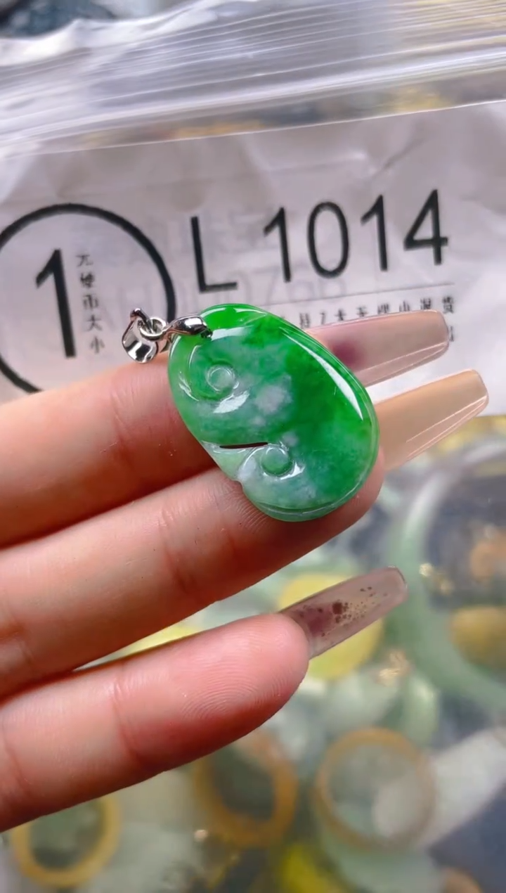 【闪购商品】翡翠颈饰未镶嵌/L/翡翠A货一图一物