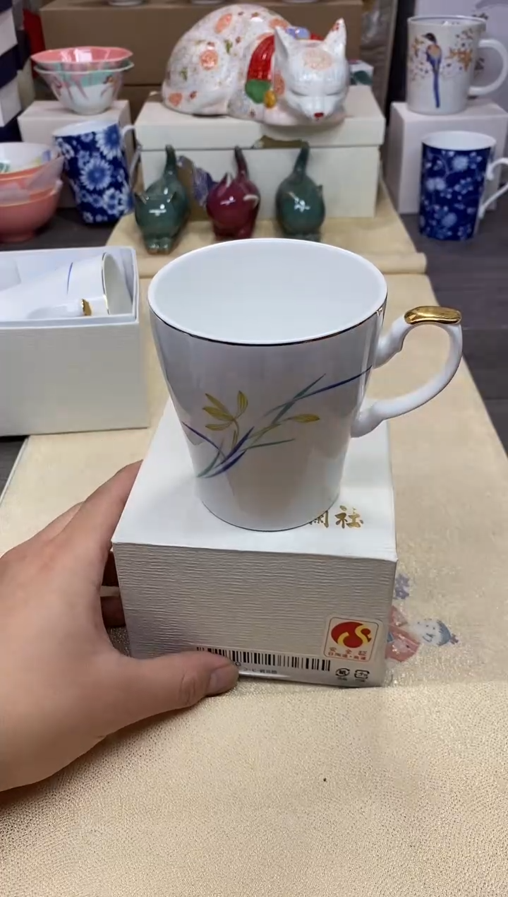 【闪购商品】茶具耐高温全品全新 （ 黄兰花马克杯）