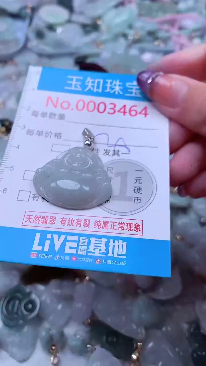 翡翠未镶嵌吊坠(不含链)3464