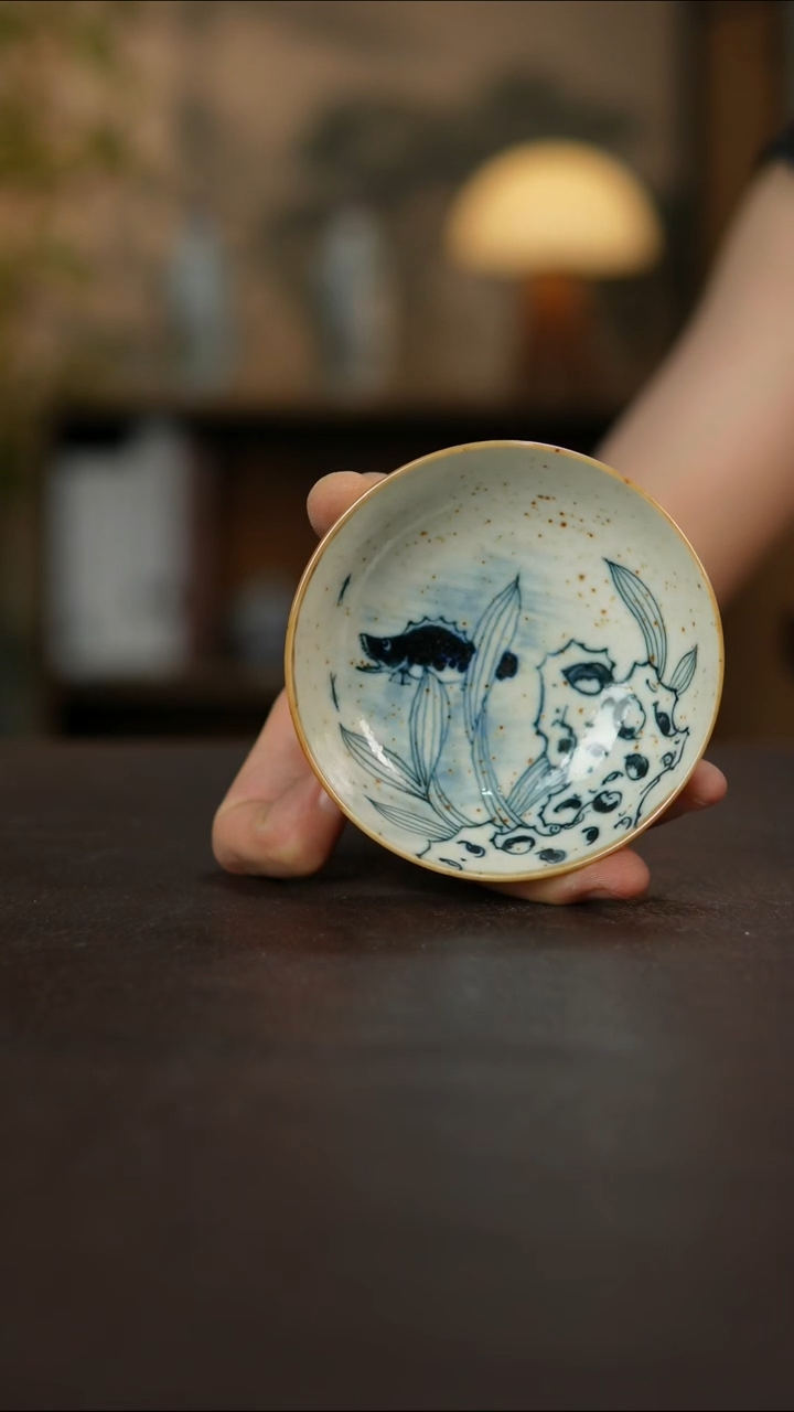 杯景德镇陶瓷杯碗柴烧多人瑕疵