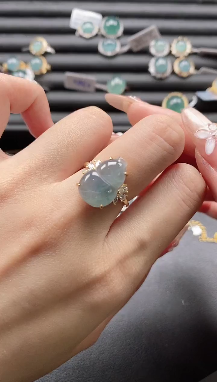 【闪购商品】翡翠戒指银S925镶嵌1111