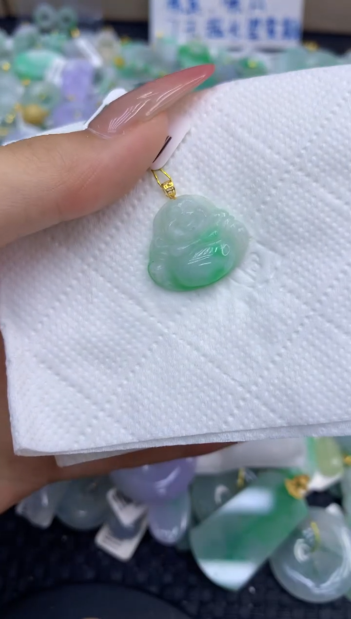 颈饰未镶嵌翡翠天然缅甸A货翡翠
