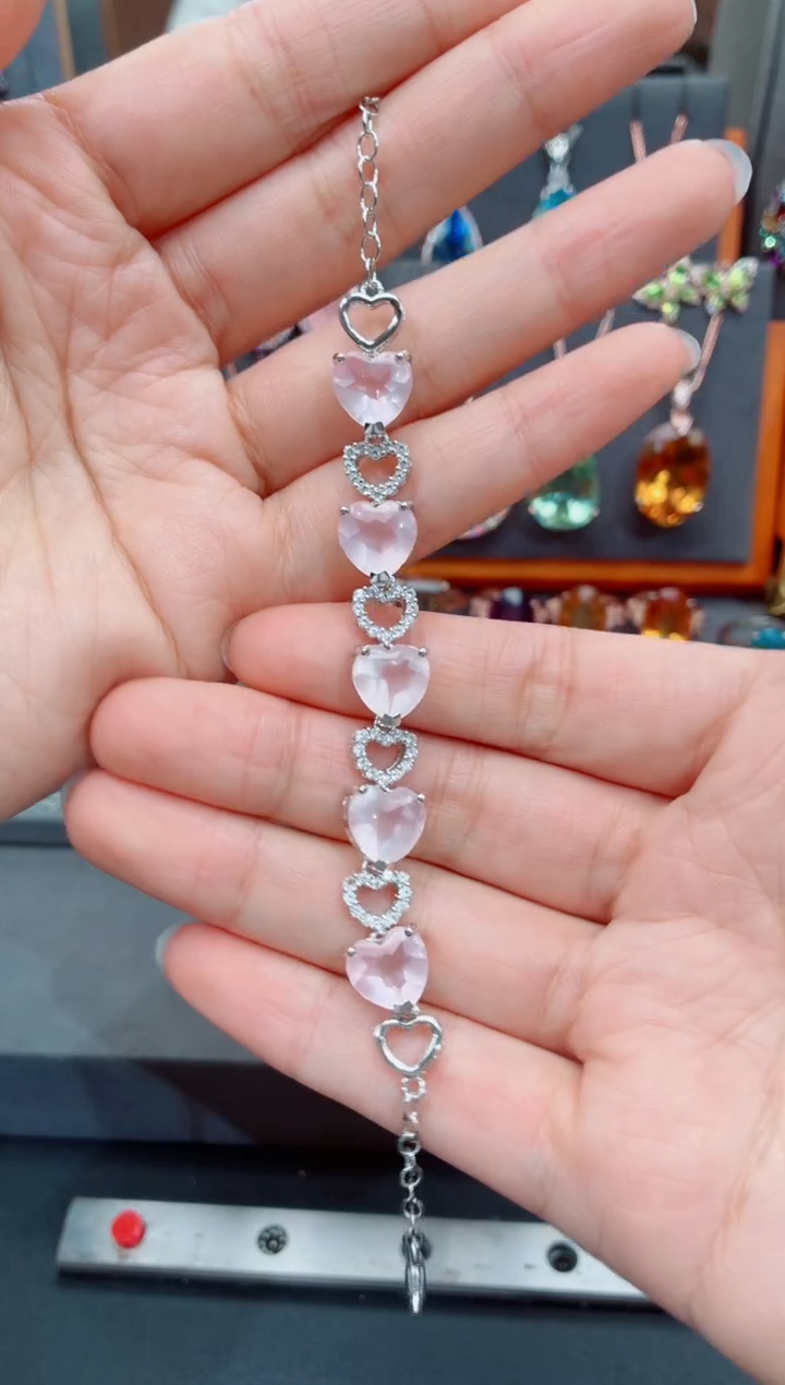 银S925镶嵌手链水晶水晶手链