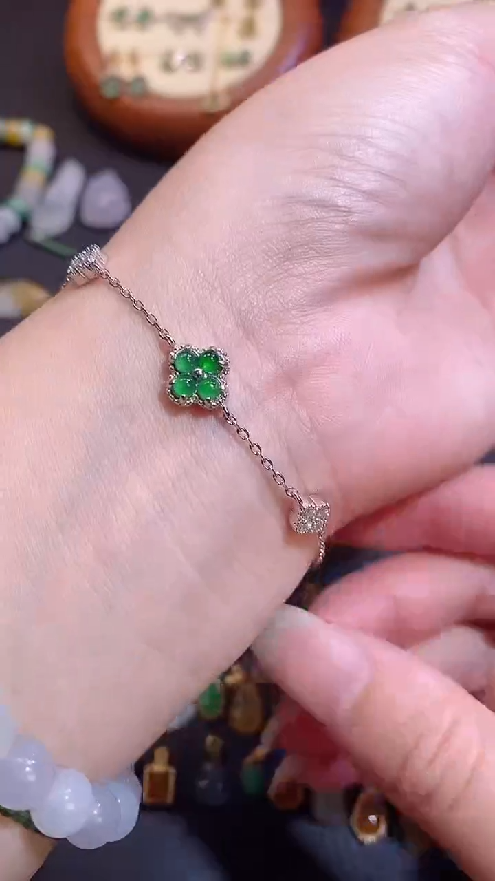 翡翠银S925镶嵌颈饰1111111