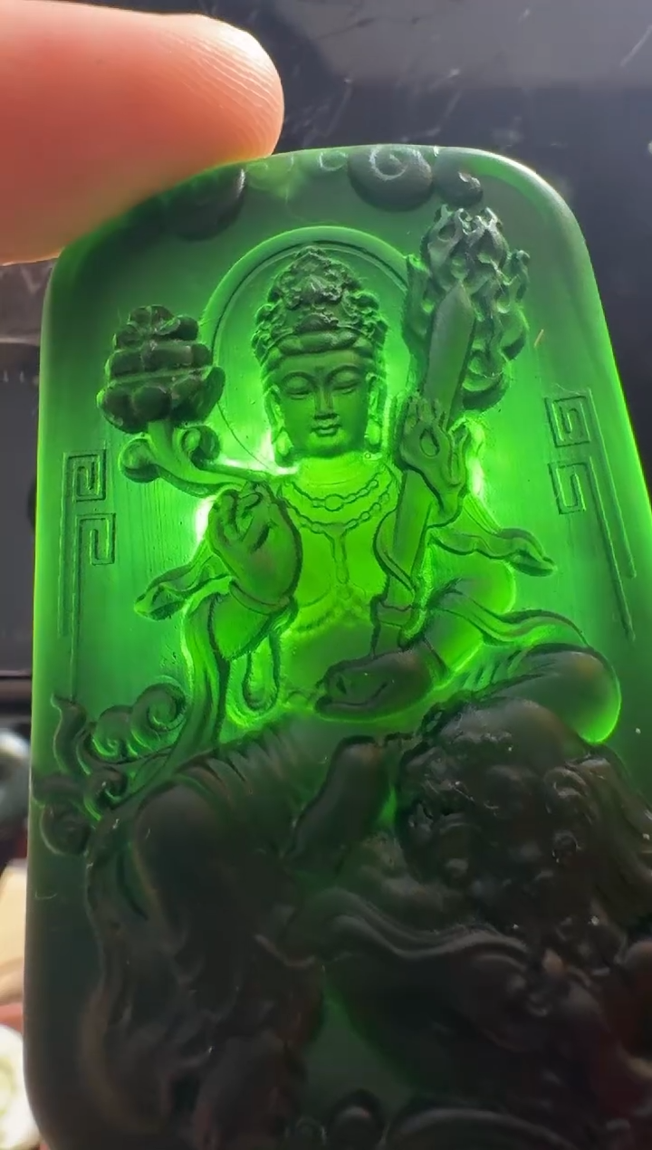 【闪购商品】岫玉吊坠未镶嵌180普贤观音