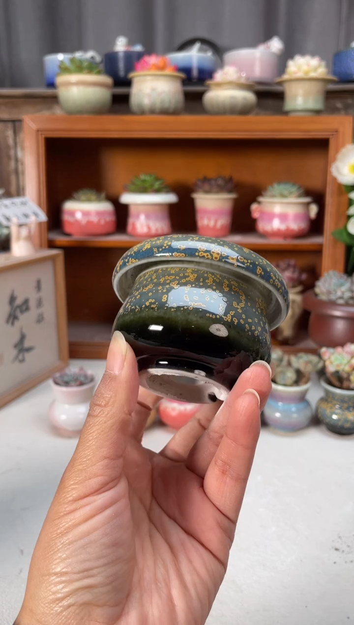 瓷片077知木小芳花盆