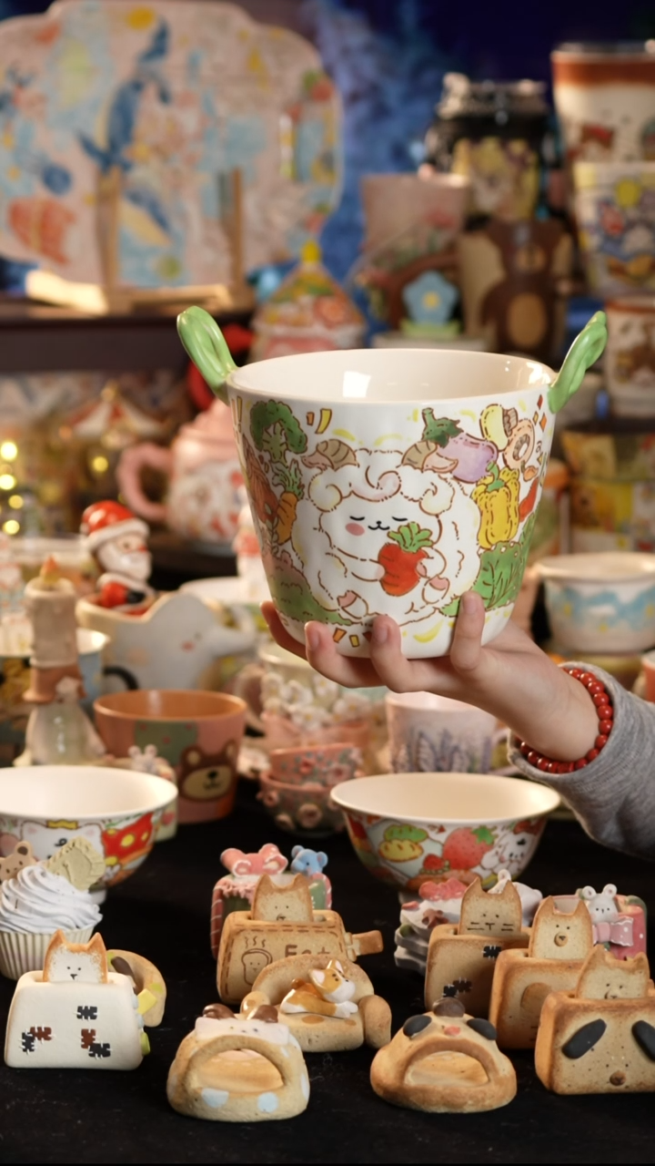 其他陶景德镇釉下彩手绘设计师款陶瓷