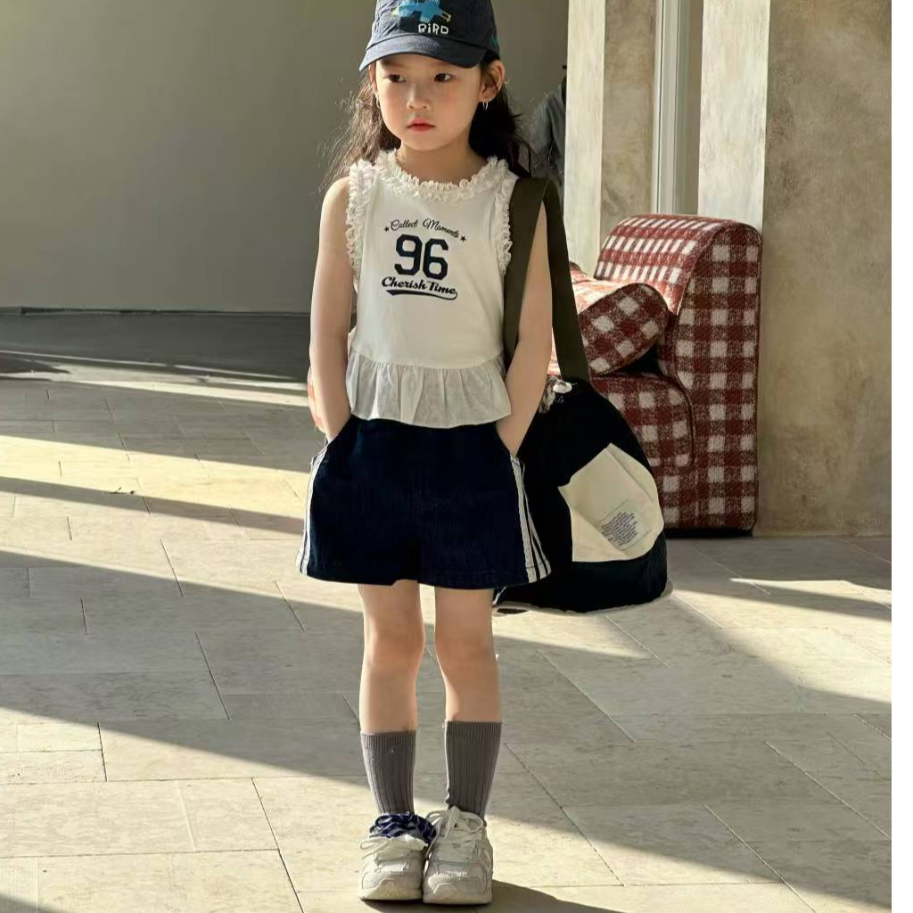 Alice* 782* 茉莉岛女童夏季日常印花背心