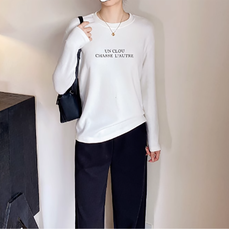 宝丫轻奢  T女式时尚简约加厚保暖打底衫长袖T恤上衣K939