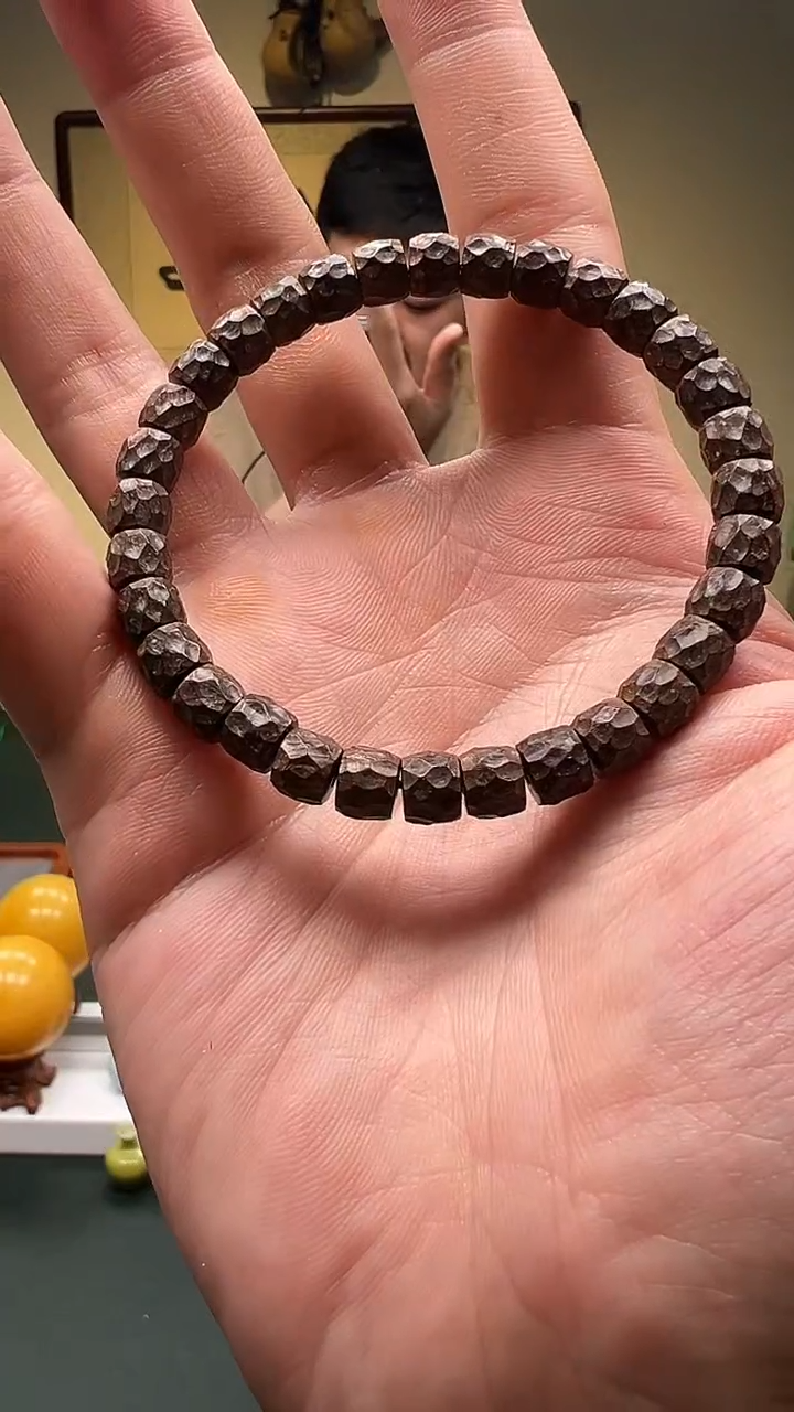 【闪购商品】椰蒂手串7mm+ 精工原生态椰蒂无相单圈