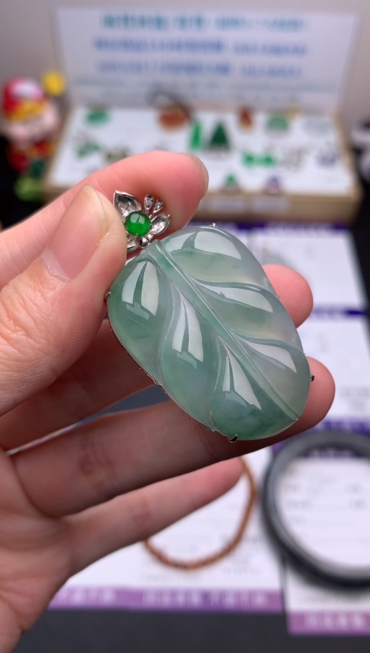 【闪购商品】定制翡翠18K金镶嵌模式推广期24小时鉴赏期