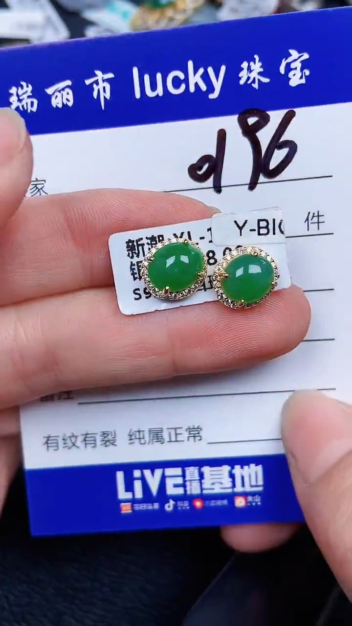 颈饰银S925镶嵌翡翠0196