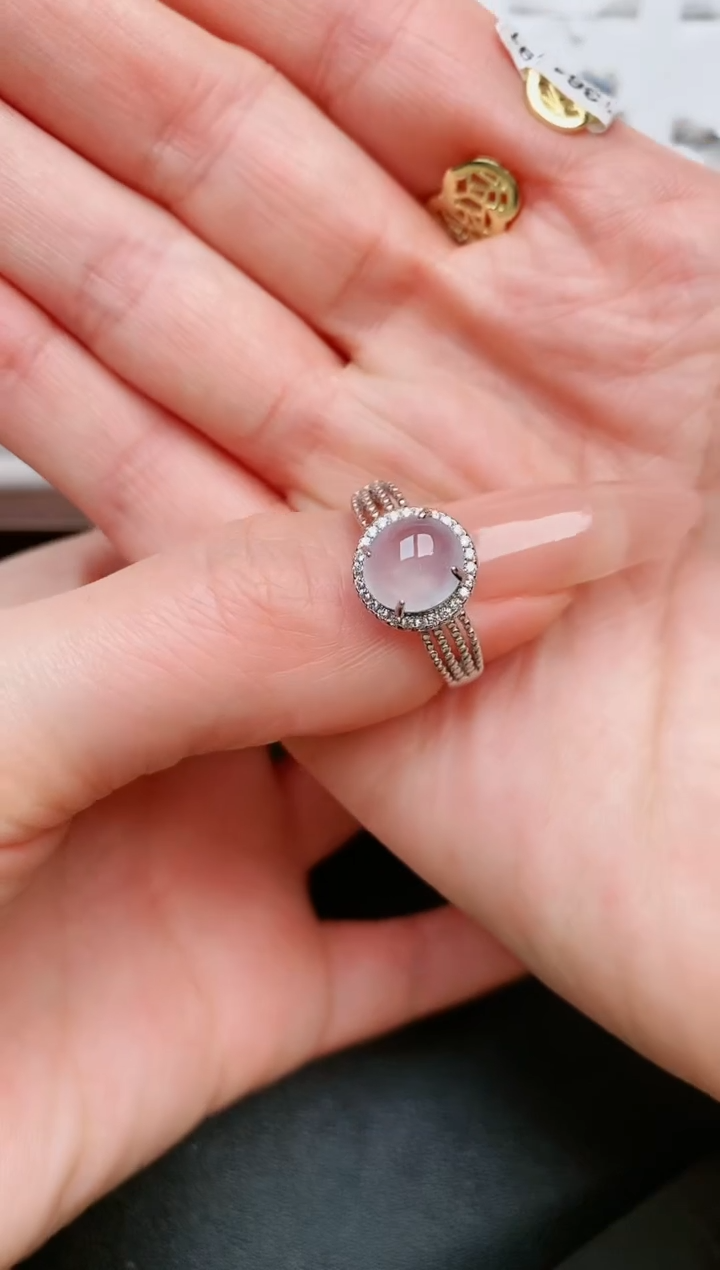 【闪购商品】翡翠戒指银S925镶嵌....