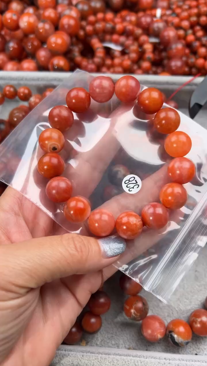 未镶嵌手串南红玛瑙13+