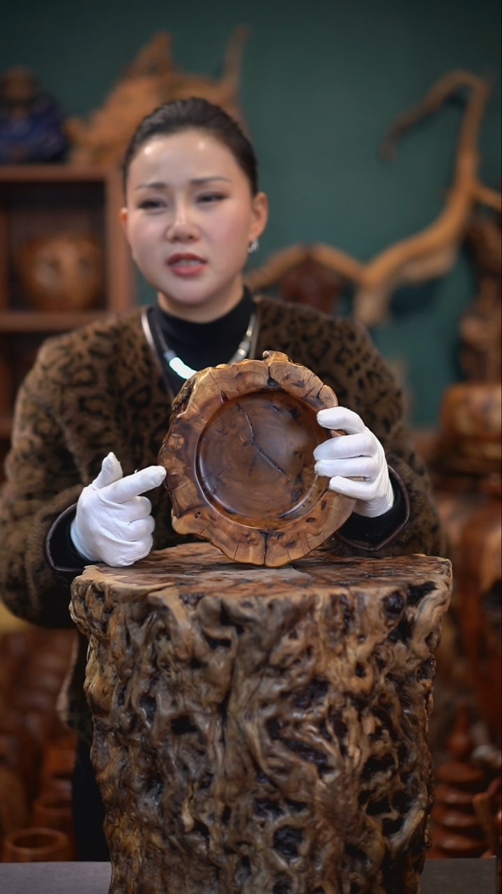 【闪购商品】枣木雷击枣木烟灰缸