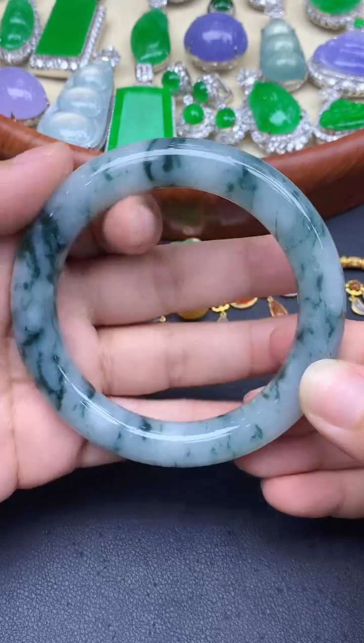 未镶嵌手镯翡翠493-中国好珍宝