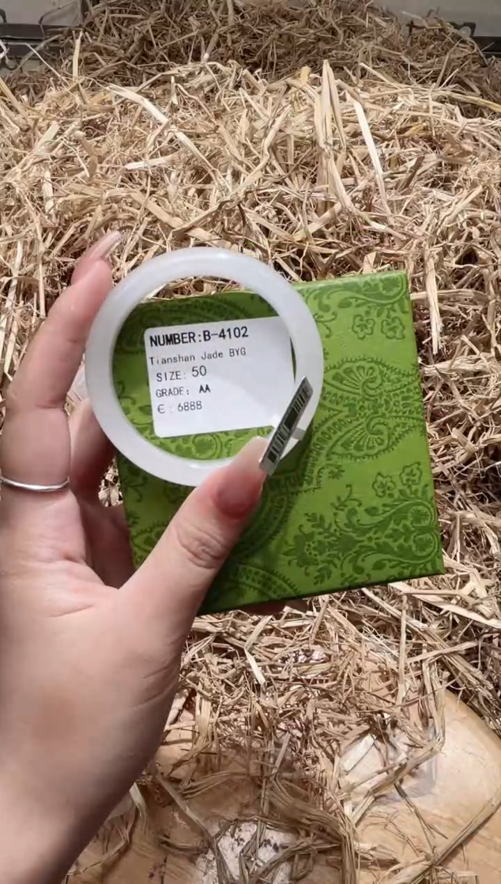 未镶嵌手镯石英质玉B4102LV