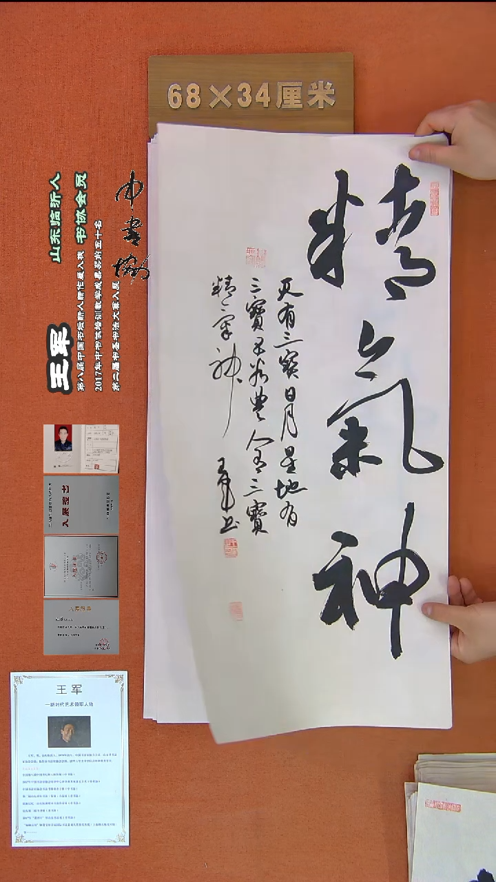 【闪购商品】书法98王军书法作品