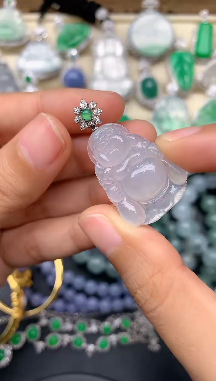 【闪购商品】翡翠颈饰18K金镶嵌195-中国好珍宝