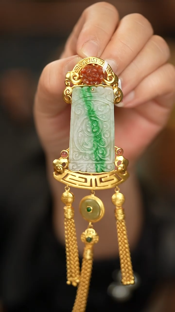 【闪购商品】翡翠吊坠(不含链)银S925镶嵌新款