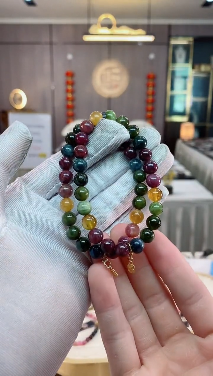 单圈手串7mm+未镶嵌碧玺（多样性发一条）xion