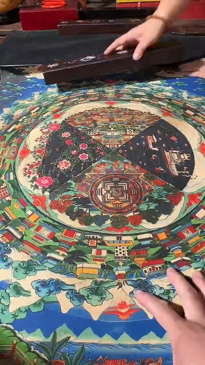 卷轴画藏式珍藏彩绘艺术馆27