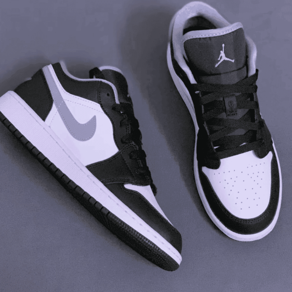 Nike/耐克男子Air Jordan 1影子低帮篮球鞋耐克AJ1黑白灰板鞋正品