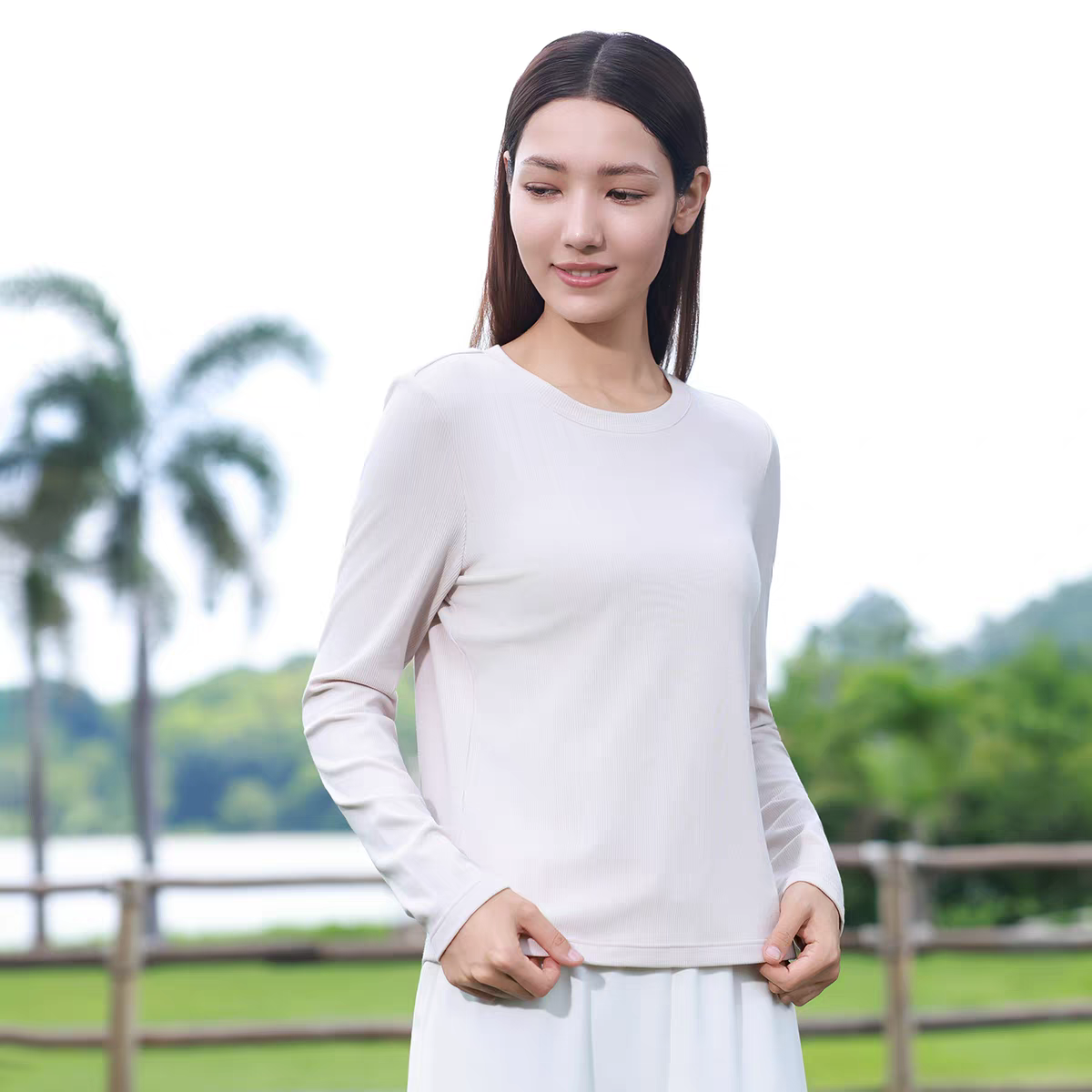 好波圆领打底衫修身肌底衣薄款时尚内搭绵羊毛秋衣上衣HT2507