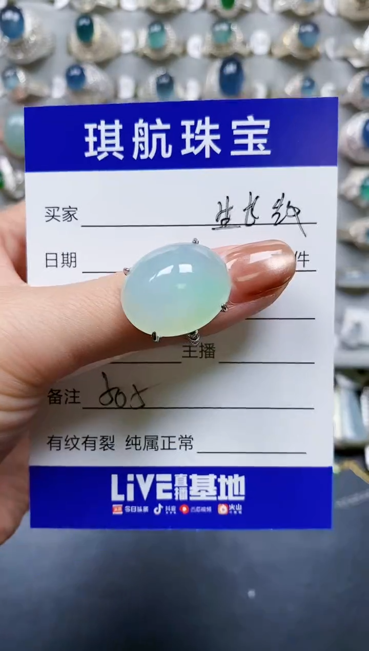 【闪购商品】翡翠戒指银S925镶嵌0505
