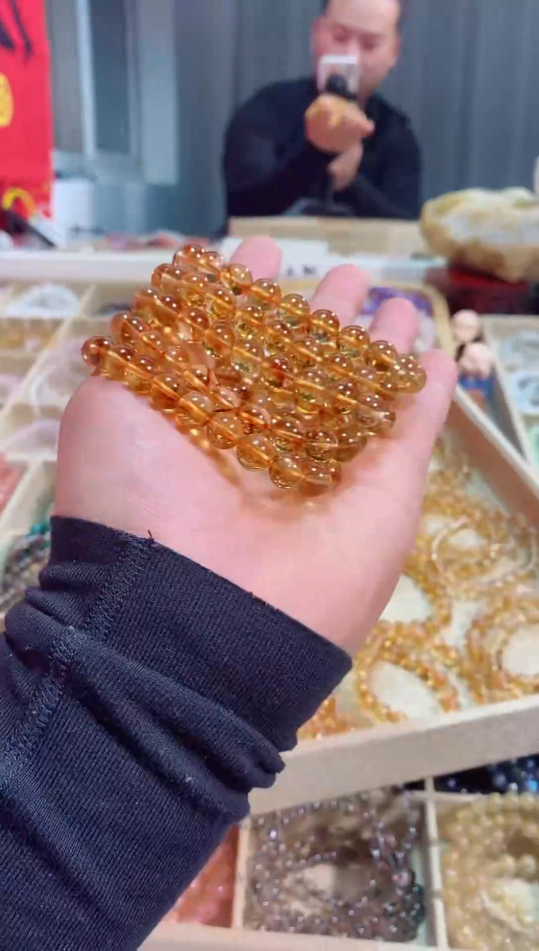 【闪购商品】黄晶手链未镶嵌黄塔晶9m+ (多样性发其一）