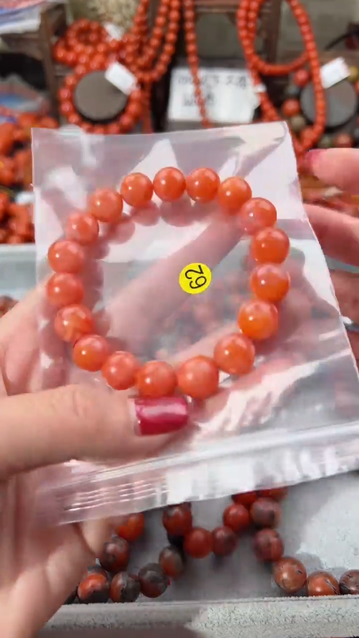 【闪购商品】南红玛瑙手串未镶嵌11