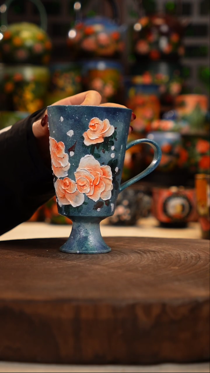 油画   釉下彩   杯子
