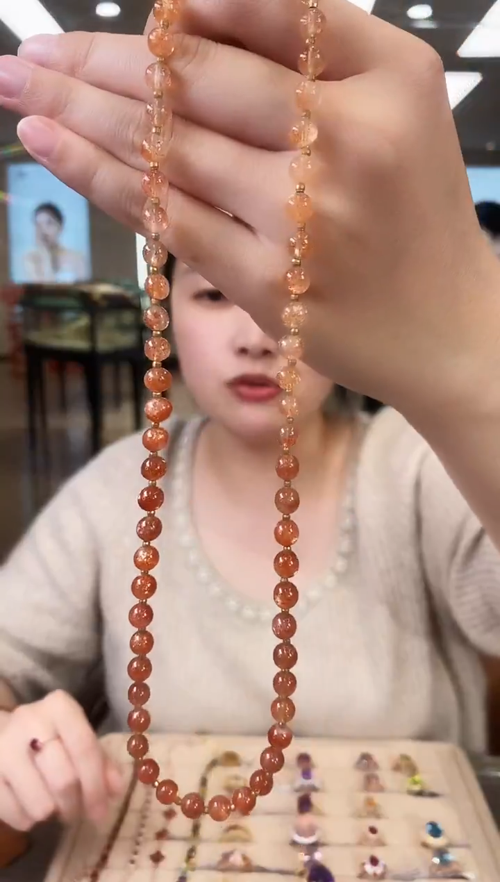 未镶嵌项链日光石11