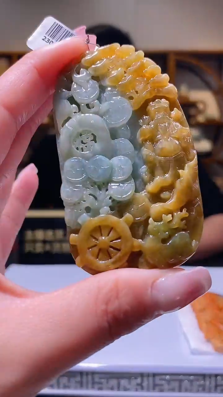 【闪购商品】定制翡翠未镶嵌36/0224/W/财神