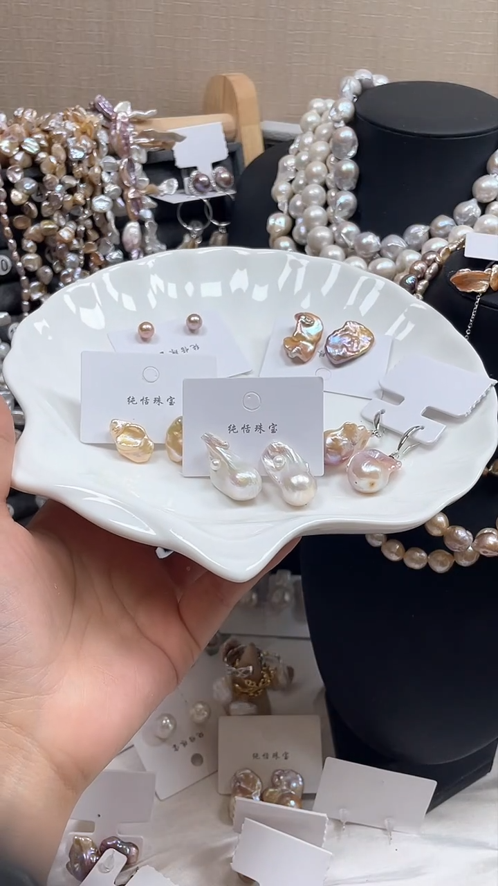 未镶嵌套装淡水珍珠【纯恬饰品】