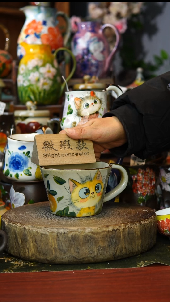 陶瓷233景德镇手工高温釉下彩