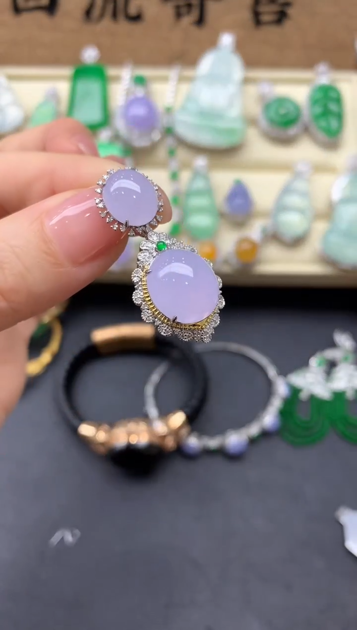 【闪购商品】翡翠颈饰18K金镶嵌528中国好珍宝