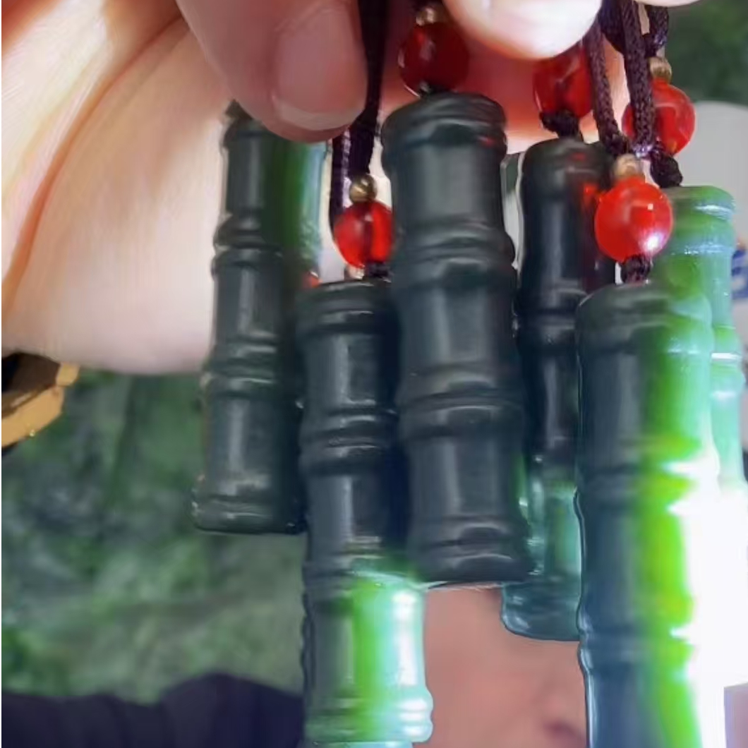 【孙总矿业 抖音发货】纯天然和田玉节节高升吊坠多样性发其一 016