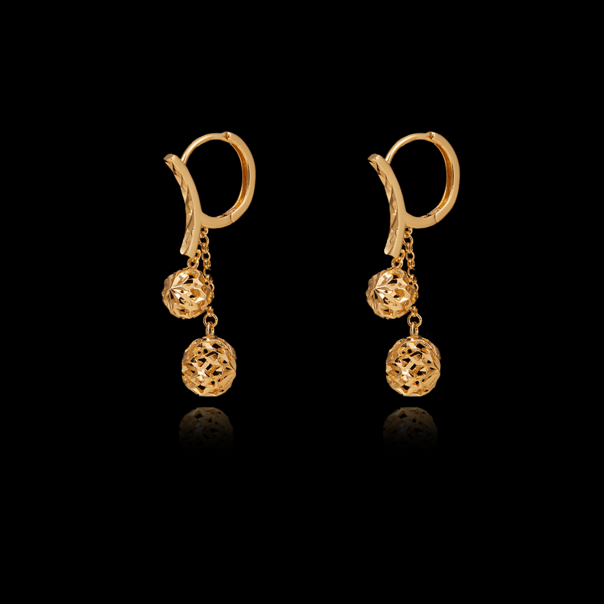 925银耳饰 玲珑流苏叠影耳环