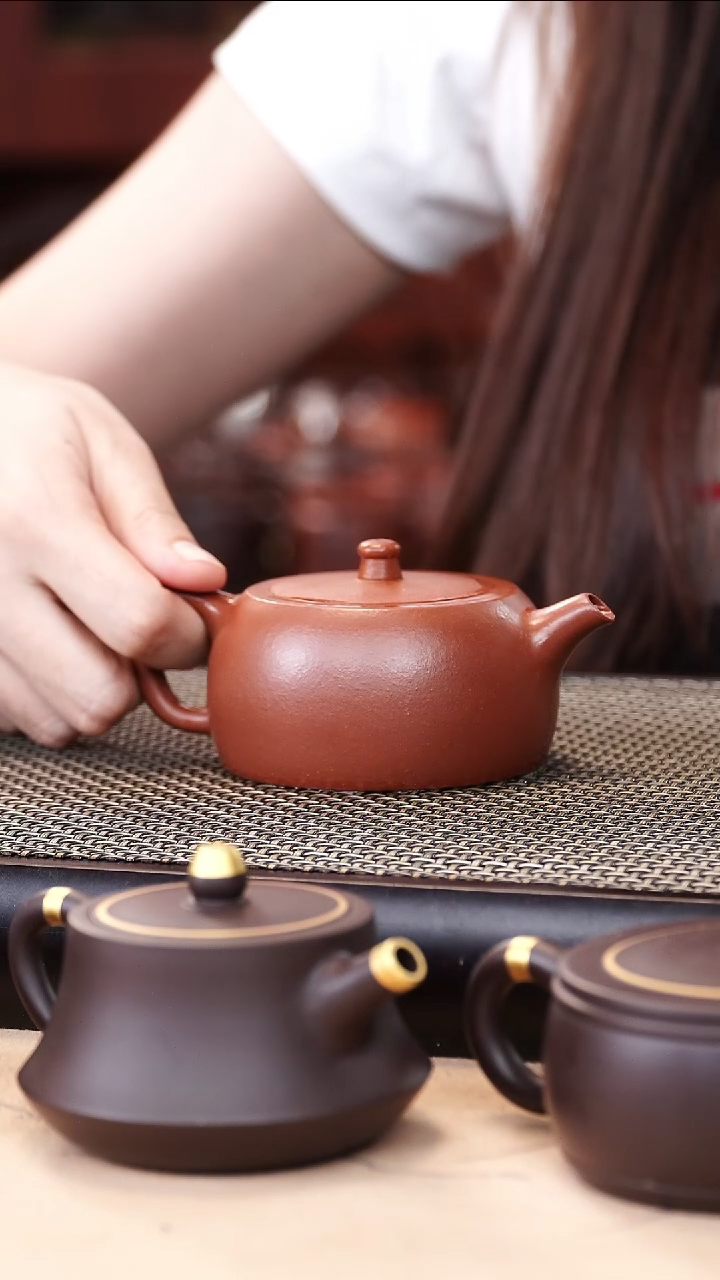 茶壶紫砂金降坡超精工井栏150cc