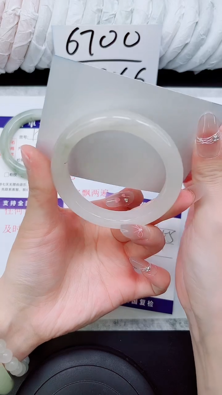 石英质玉手镯未镶嵌A128-54.7