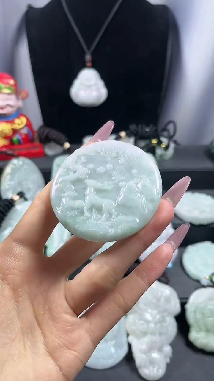 【闪购商品】翡翠颈饰未镶嵌小鹿