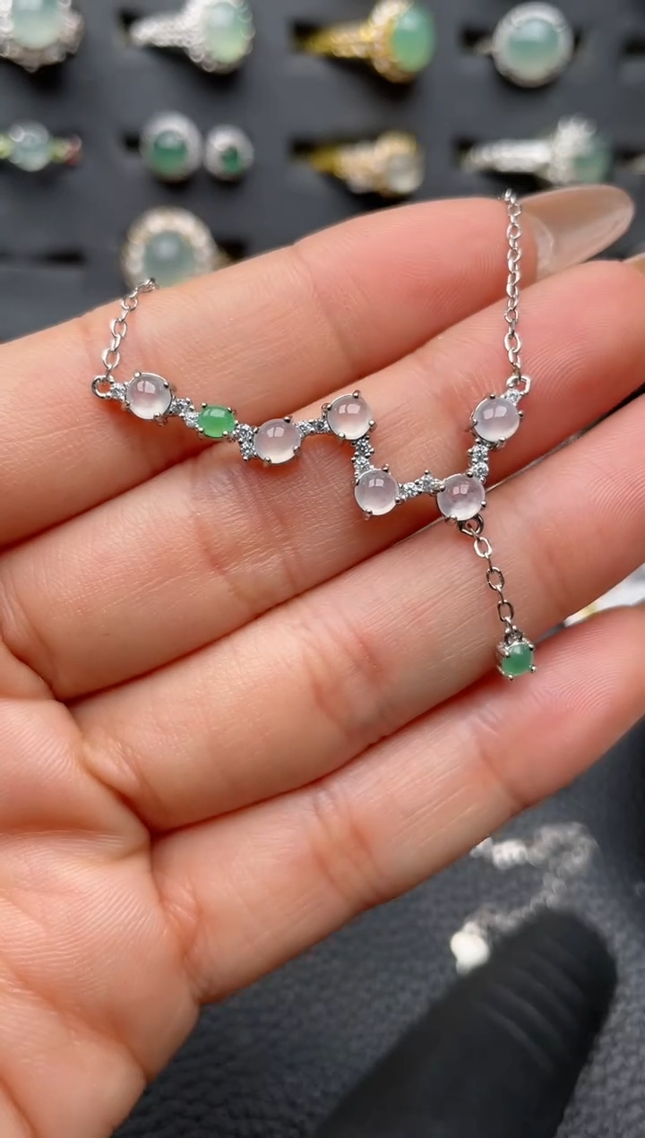 【闪购商品】翡翠戒指银S925镶嵌3333333333  18