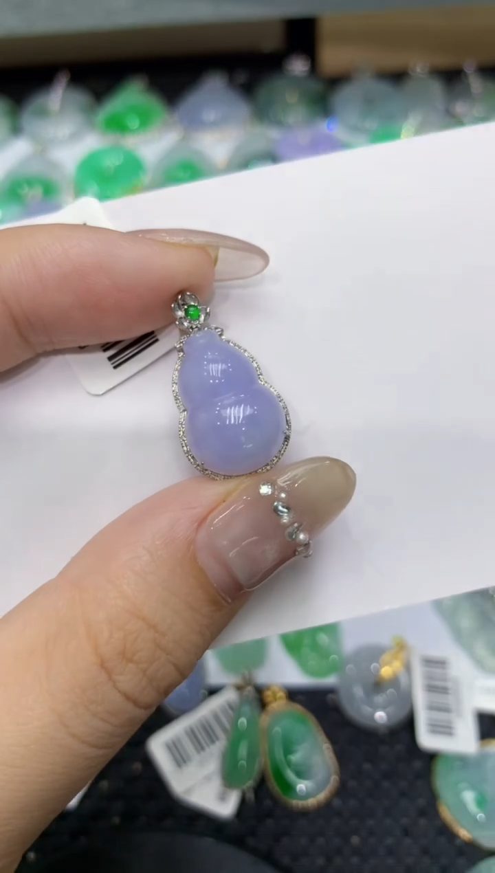 【闪购商品】翡翠颈饰18K金镶嵌222222222