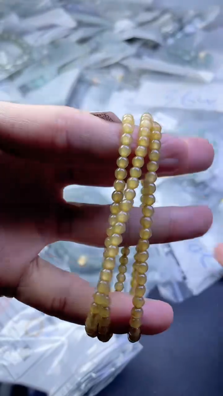 未镶嵌定制翡翠珠串